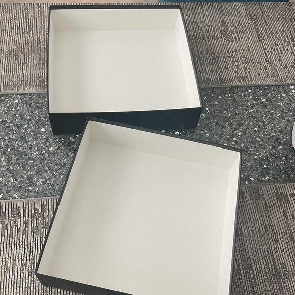 NEW Authentic GUCCI Empty Gift Box large black white square storage organizer - Picture 9 of 10